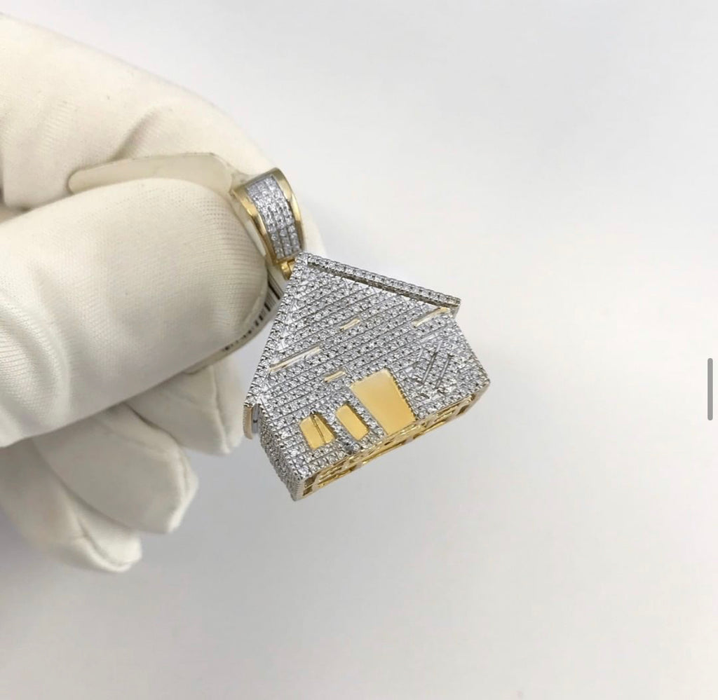 Diamond trap house pendant online