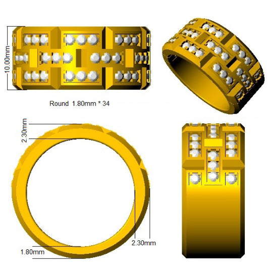 Ring 18 KT Yellow Gold