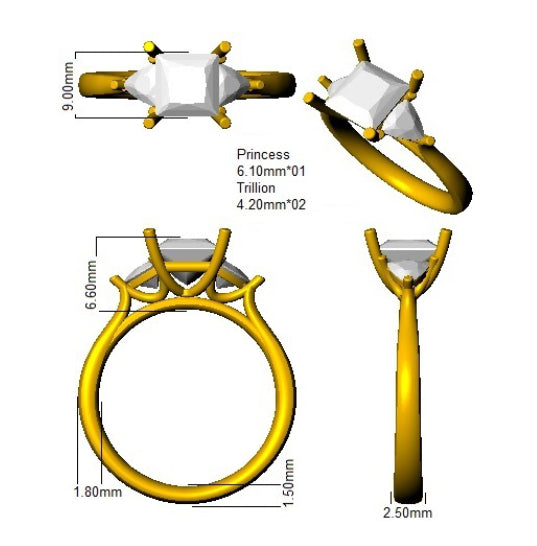 Ring 18 KT Yellow Gold