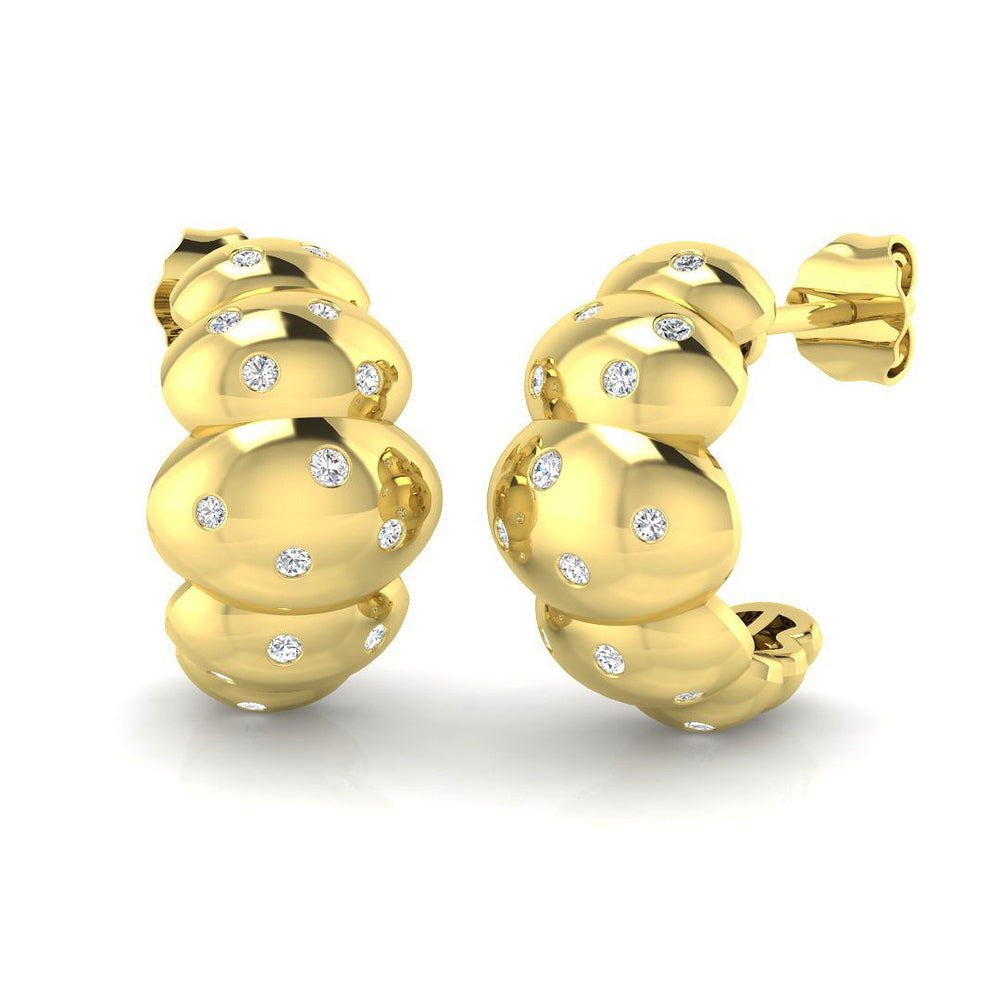 Earring 18 KT Yellow Gold