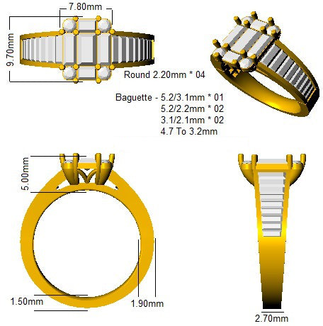 Ring 18 KT Yellow Gold