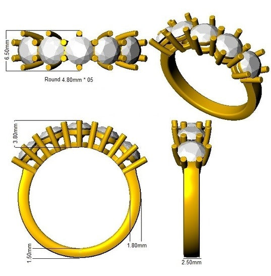 Ring 18 KT Yellow Gold