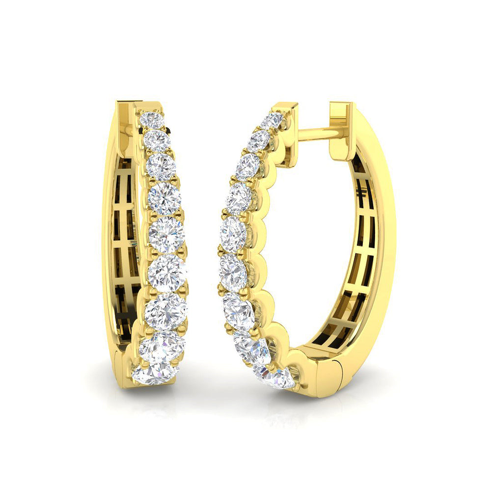 Earring 18 KT Yellow Gold