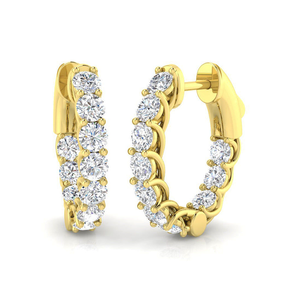 Earring 18 KT Yellow Gold