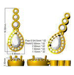 Earring 18 KT Yellow Gold