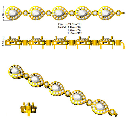 Bracelets 18 KT Yellow Gold