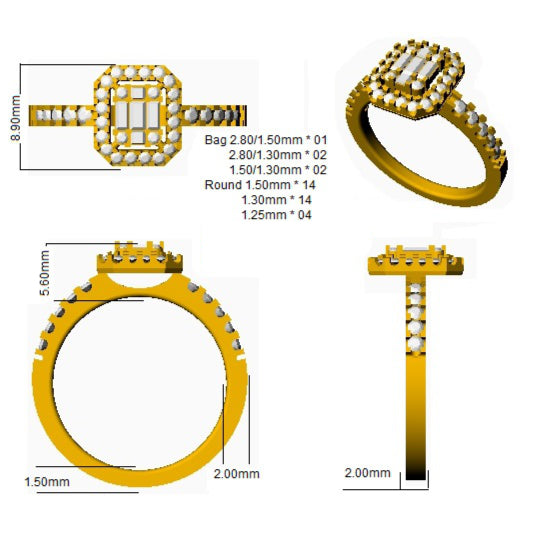 Ring 18 KT Yellow Gold