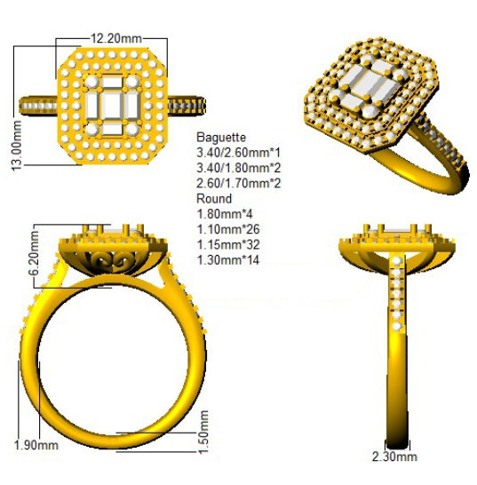 Ring 18 KT Yellow Gold