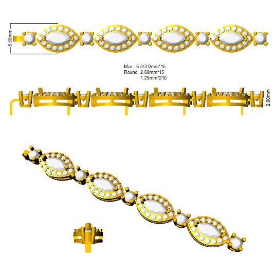 Bracelets 18 KT Yellow Gold