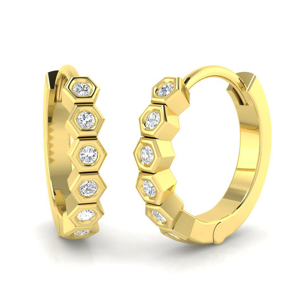 Earring 18 KT Yellow Gold