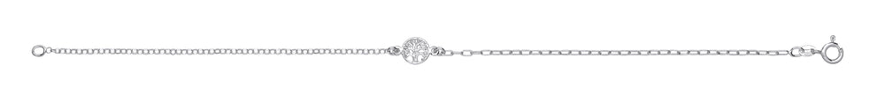 Silver Tree of Life Anklet