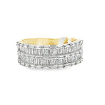 Gents 14K Baguette Diamond Band ring