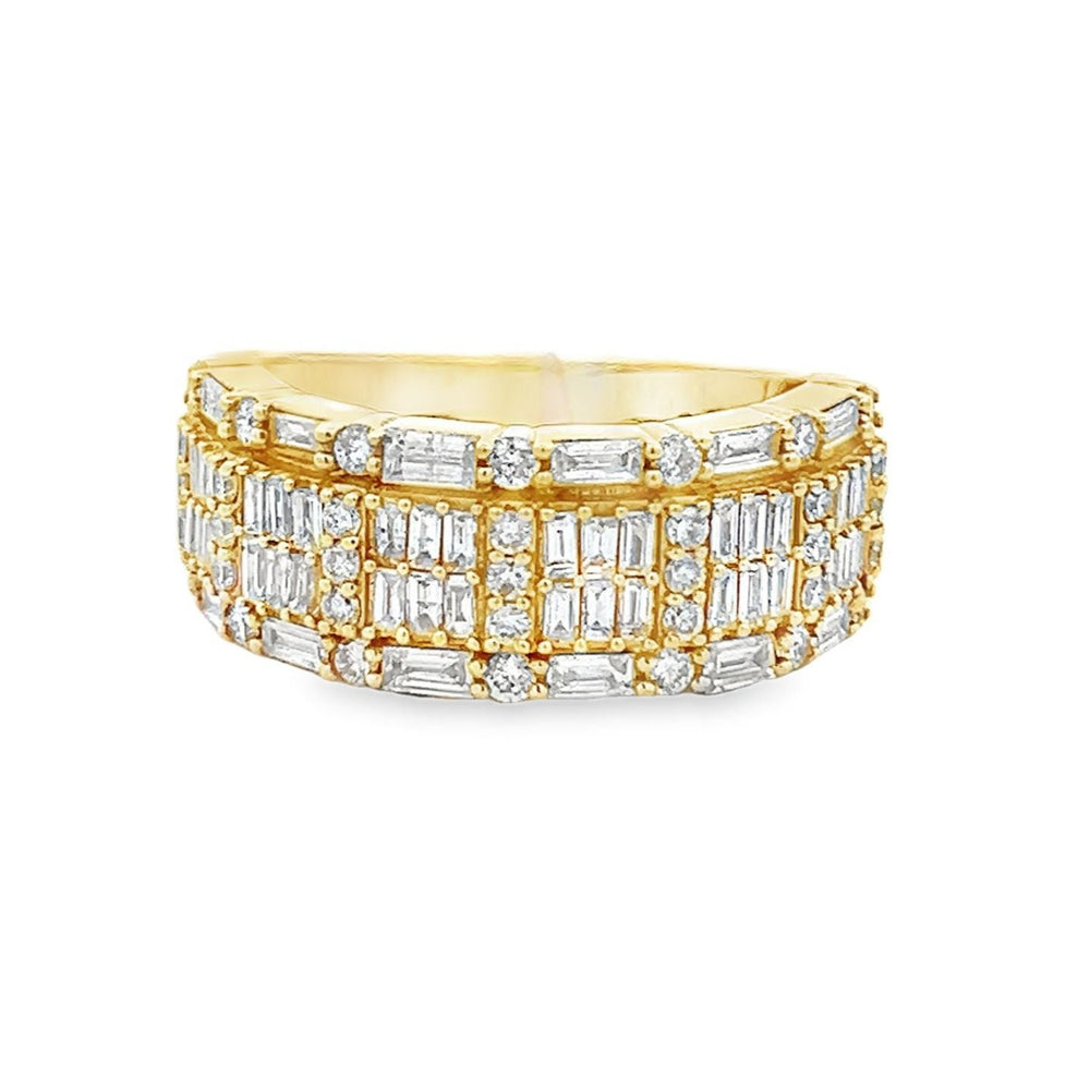 14K Yellow Gold Baguette Band ring