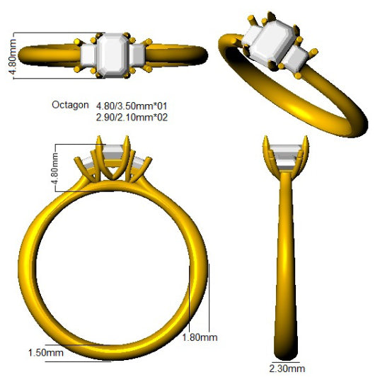 Ring 18 KT Yellow Gold