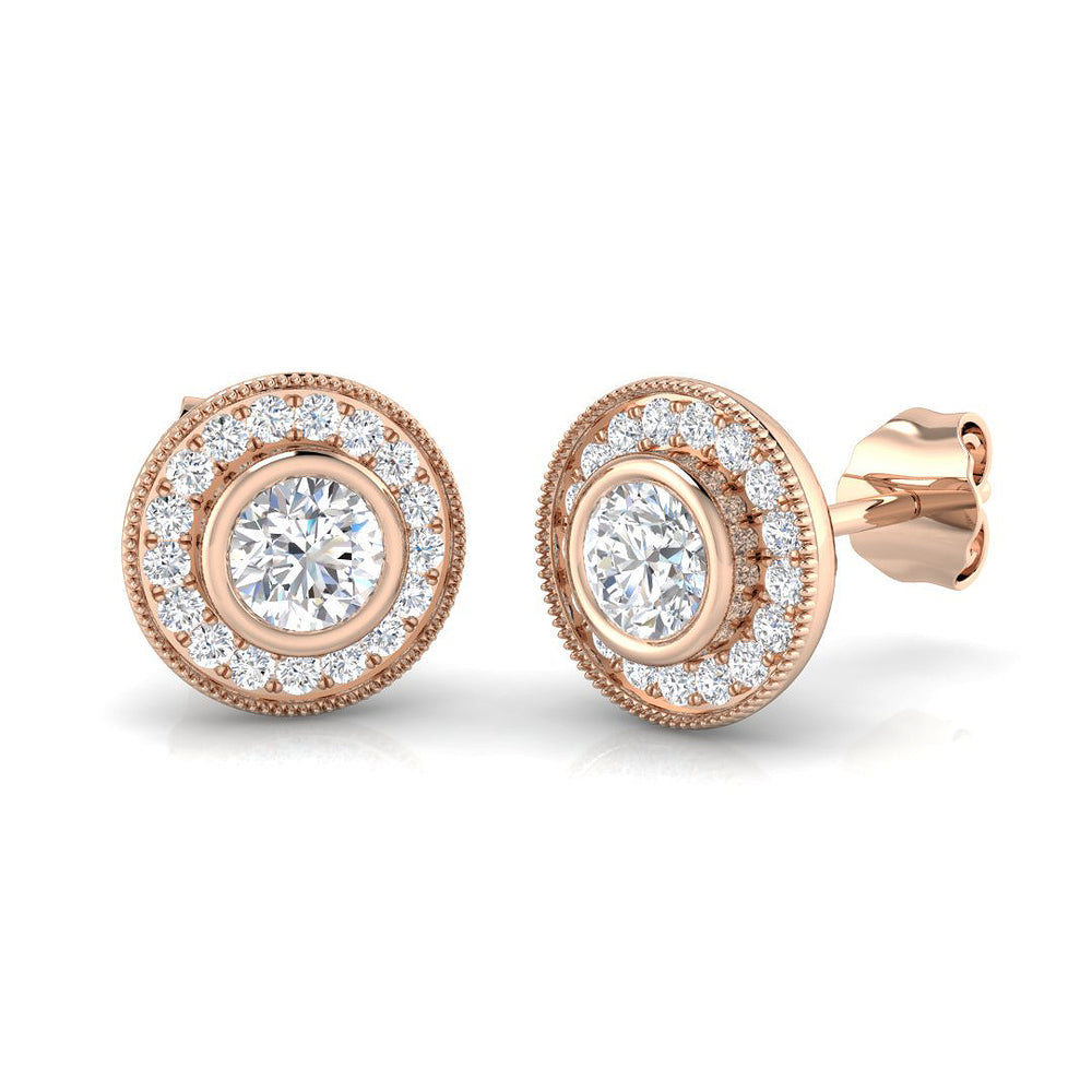 Earring 9 KT Rose Gold