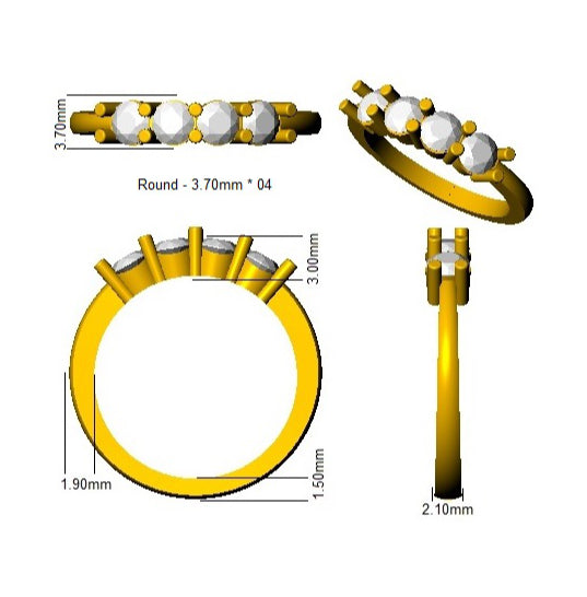 Ring 18 KT Yellow Gold