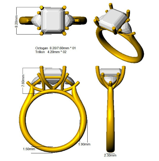 Ring 18 KT Yellow Gold