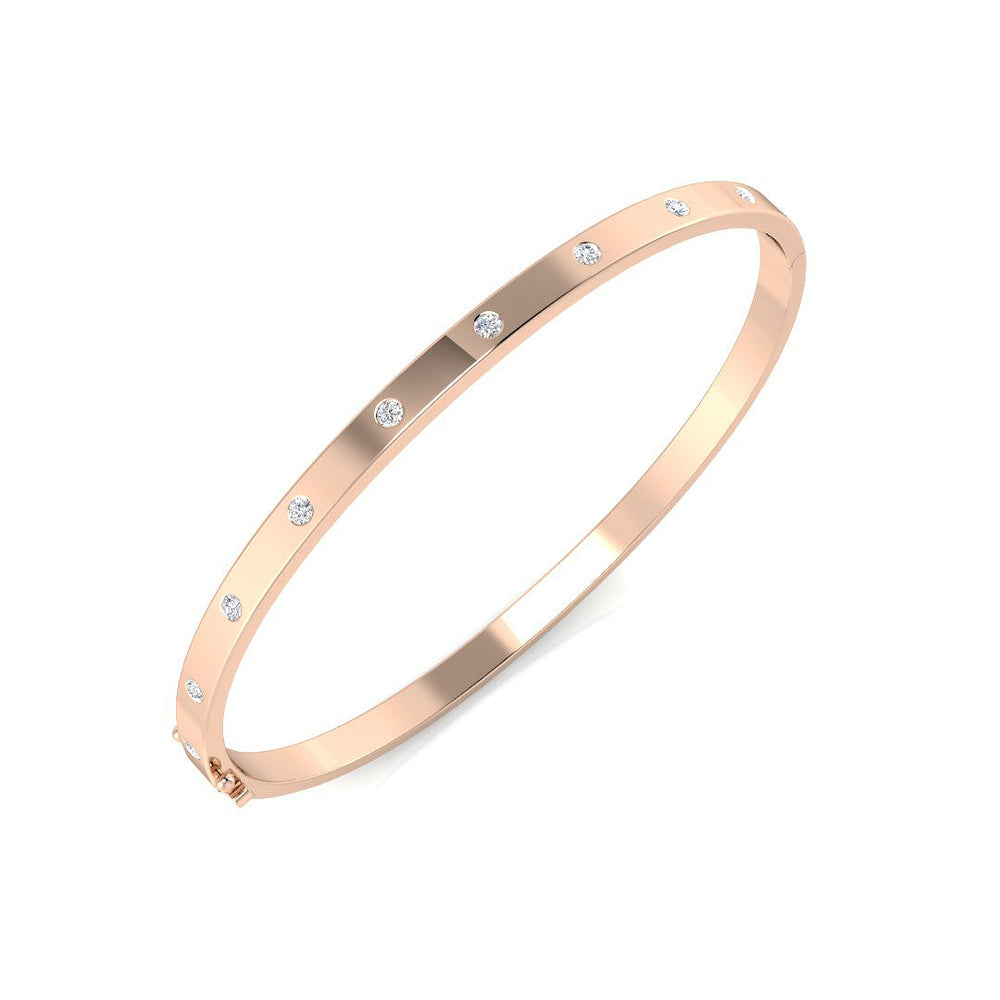 Bangles 9 KT Rose Gold