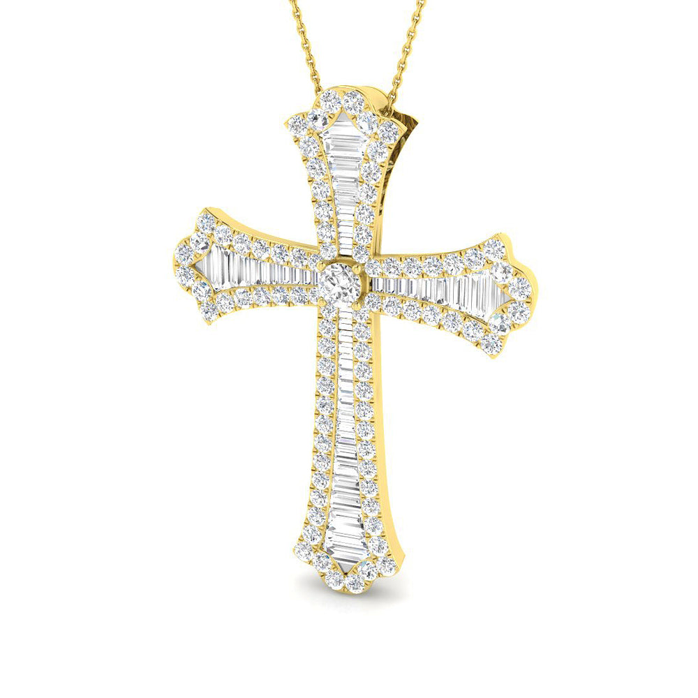 Cross 18 KT Yellow Gold