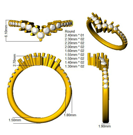 Ring 18 KT Yellow Gold