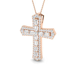 Cross 9 KT Rose Gold