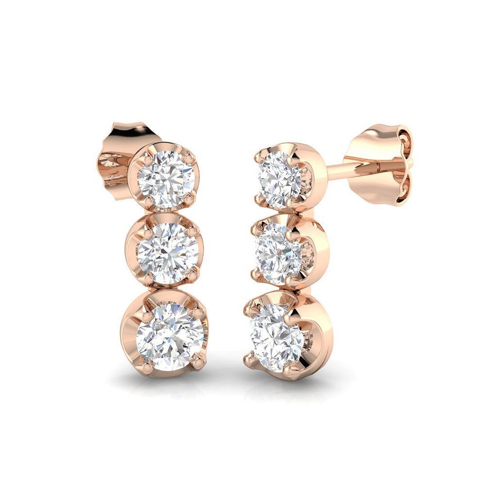 Earring 9 KT Rose Gold