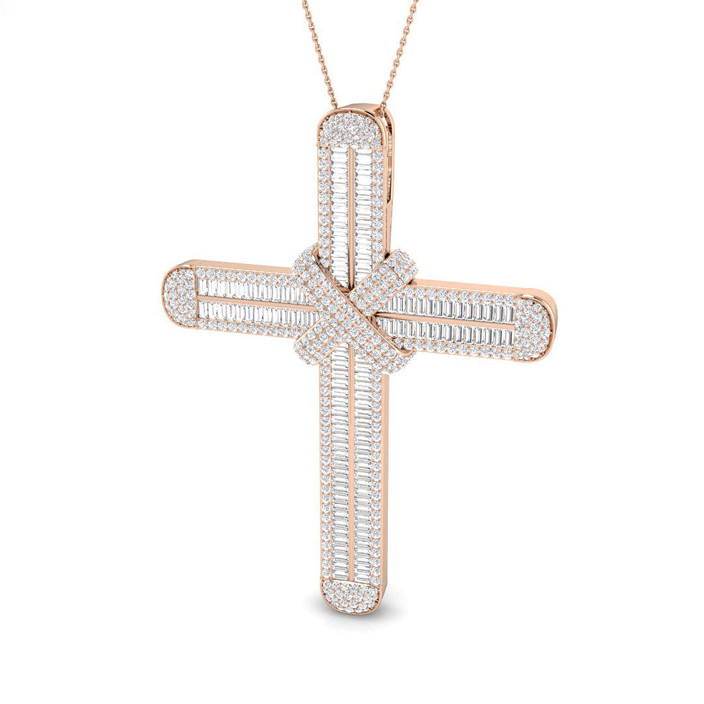 Cross 9 KT Rose Gold