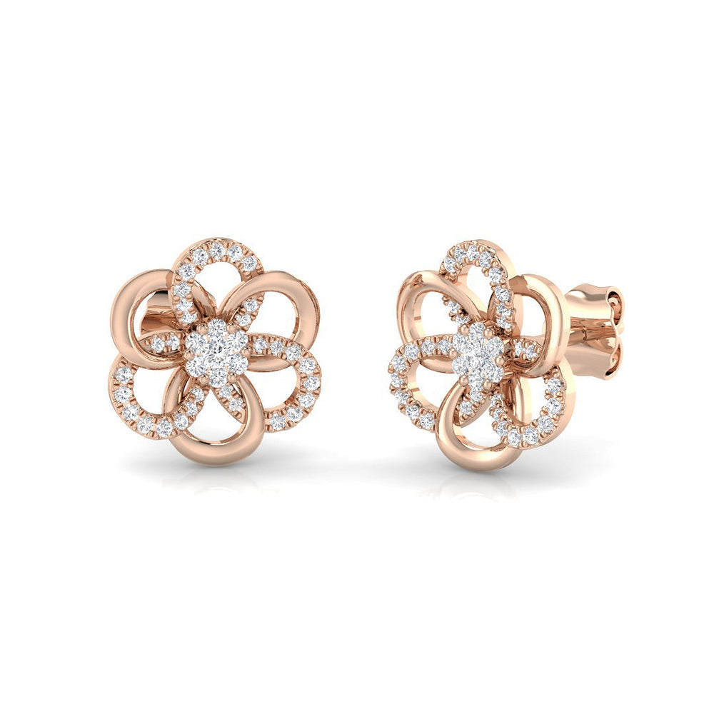 Earring 9 KT Rose Gold