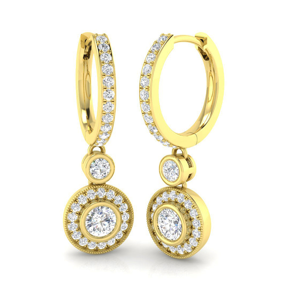 Earring 18 KT Yellow Gold