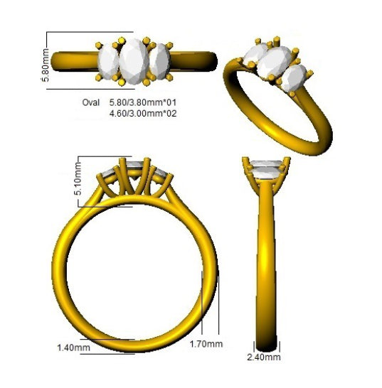 Ring 18 KT Yellow Gold