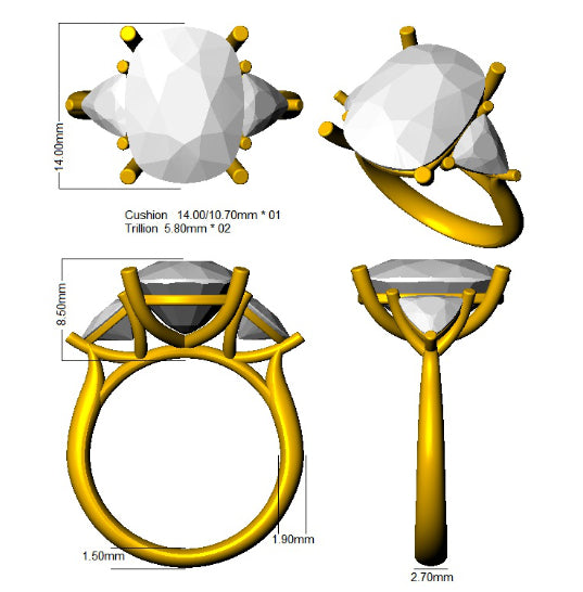 Ring 18 KT Yellow Gold