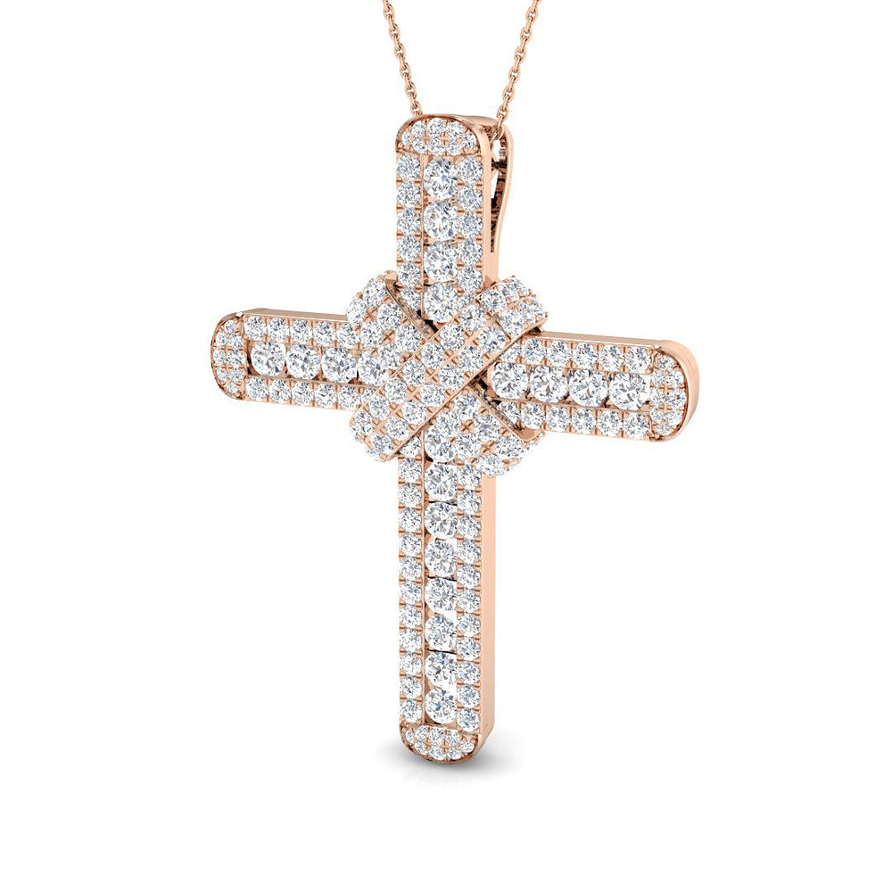 Cross 9 KT Rose Gold