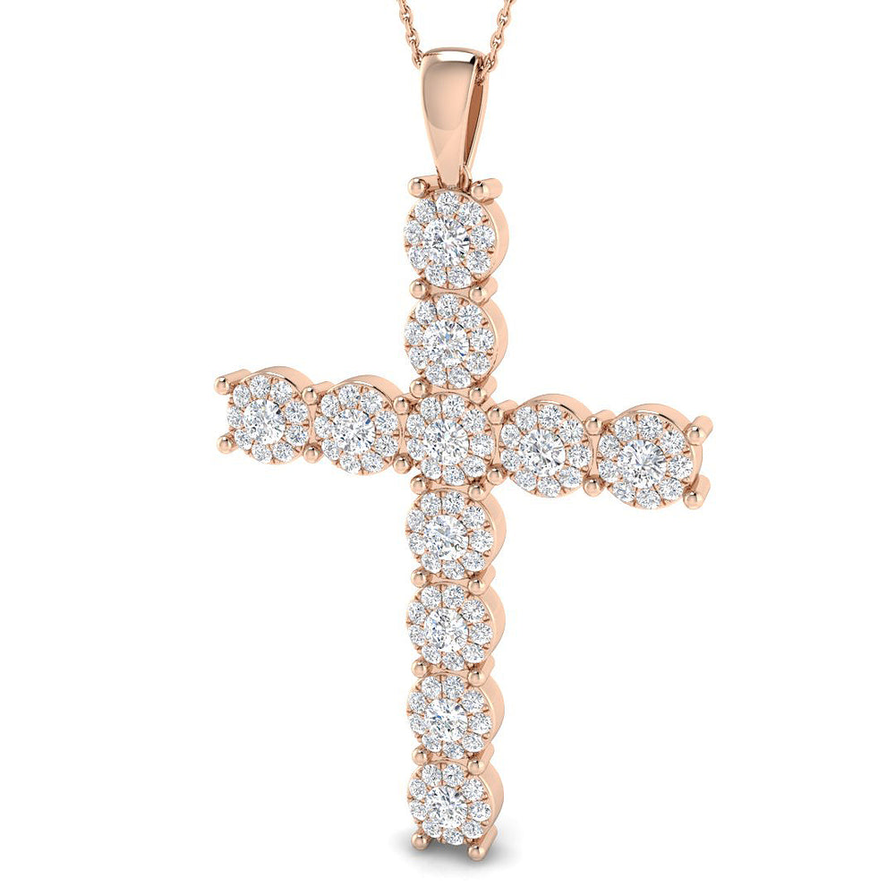 Cross 9 KT Rose Gold