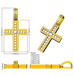 Cross 9 KT White Gold