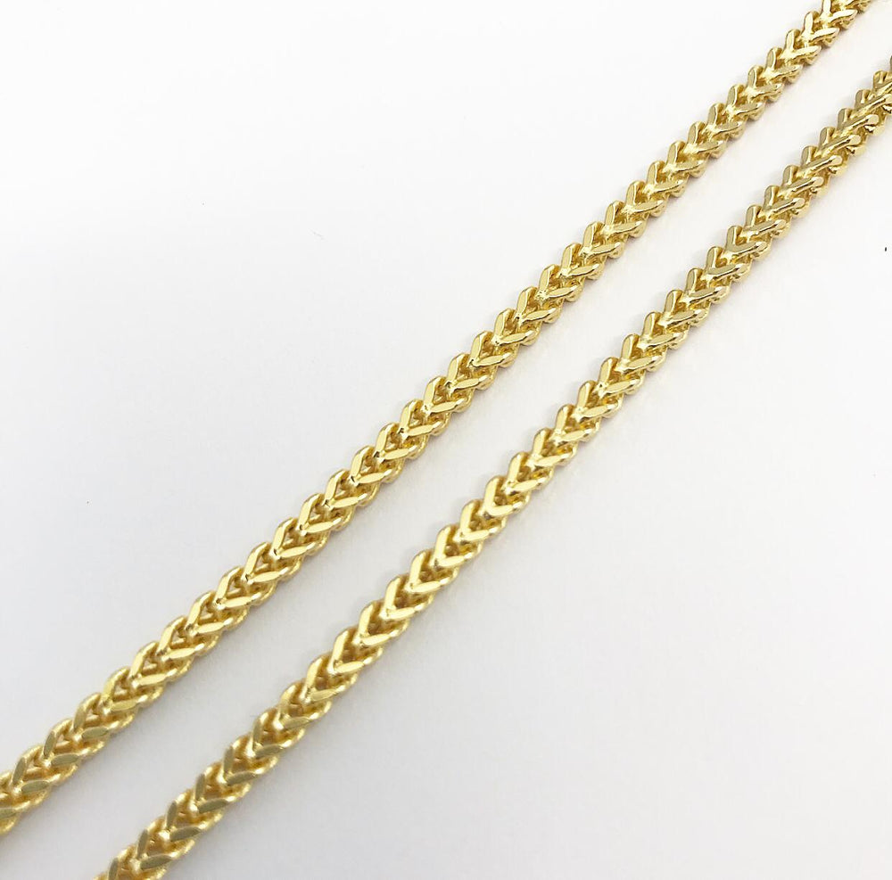 9ct 2.5mm Yellow Gold Franco Chain Bracelet Solid Giggy Jewellery