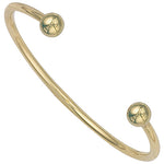 9ct Yellow Gold Solid 3mm Torque Bangle