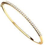 9ct Yellow Gold 1.10ctw Diamond Bangle