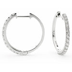 Micro Pave Set Hoops 0.30ct