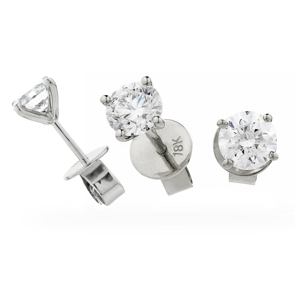 Claw Set Diamond Earrings 0.60ct