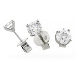 Claw Set Diamond Earrings 0.75ct
