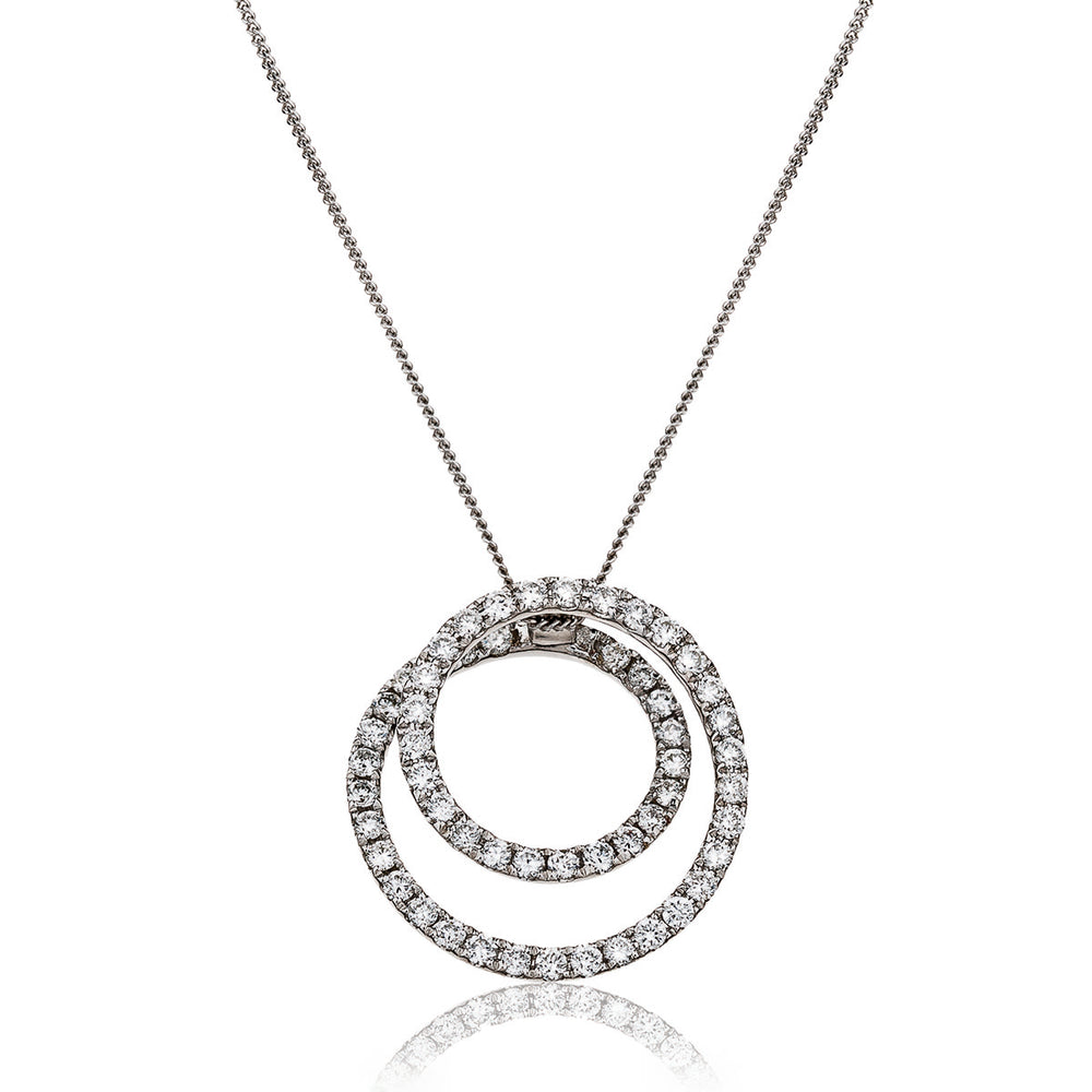 Double Spiral Pendant 0.50ct