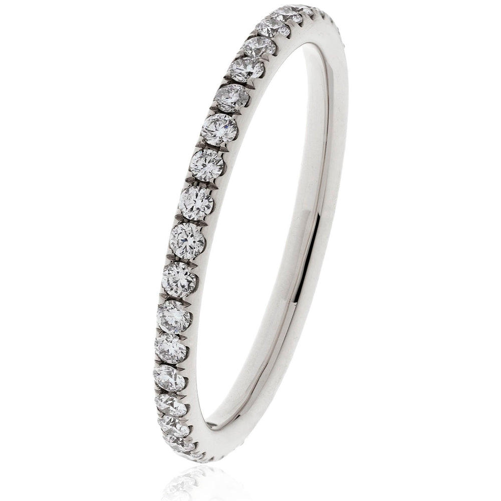 Micro Pave Set Eternity Ring 0.30ct