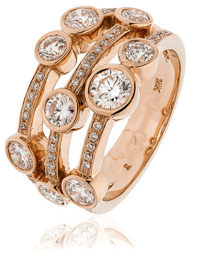 Cascade Ring 18ct Rose Gold 1.55ct