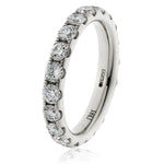 Micro Pave Full Eternity Ring 3.20ct