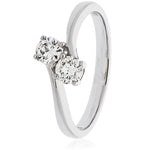 Two Stone Diamond Dress Ring 1.40ct