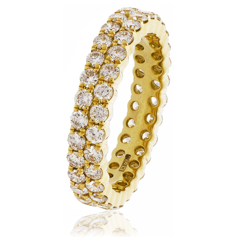 Two Row Claw Set Full Eternity Ring 2.00ct