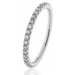 Shared Claw Half Eternity Ring 0.25ct