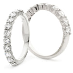 Shared Claw Half Eternity Ring 1.00ct