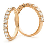 Shared Claw Half Eternity Ring 1.00ct
