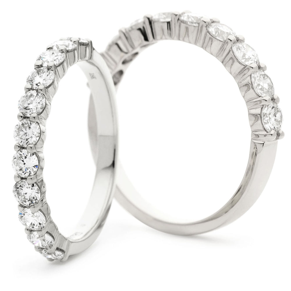 Shared Claw Half Eternity Ring 1.55ct